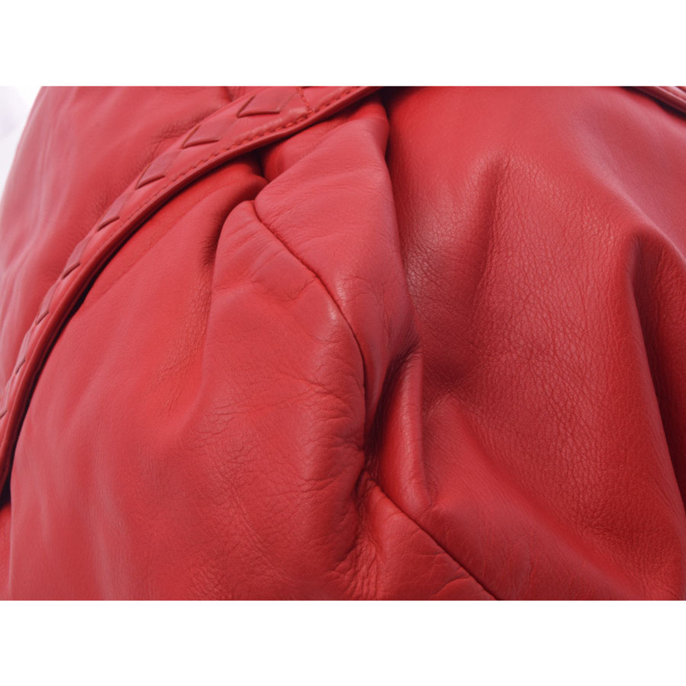 Bottega Veneta Boston Bag Red Lambskin - Picture 7 of 11